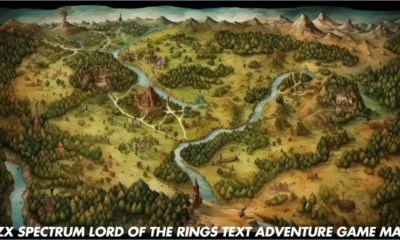 Exploring the ZX Spectrum Lord of the Rings Text Adventure Game Map