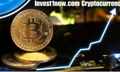 Gold Invest1now.com Cryptocurrency with graphs rising arrow