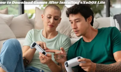 a man and woman sitting on a couch How to Download Games After Installing eXoDOS Lite video games